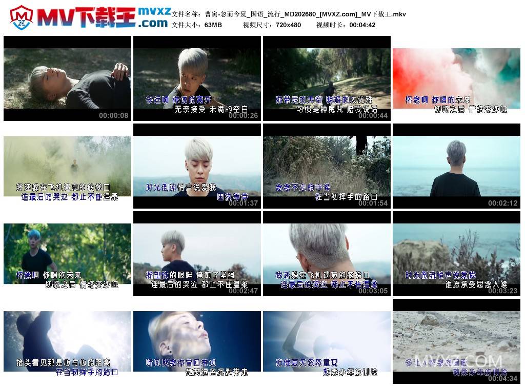曹寅-忽而今夏_国语_流行_MD202680